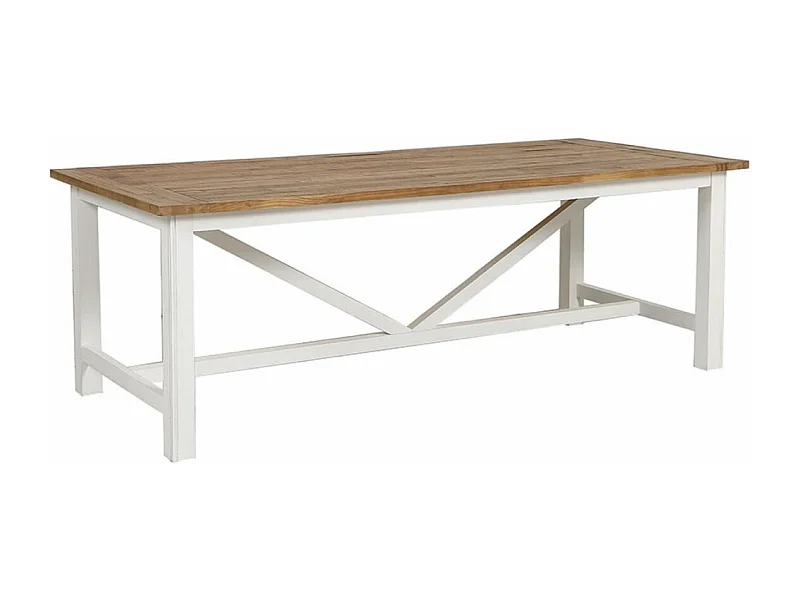 Table rectangulaire Bois Blanc - Rivages Interior's