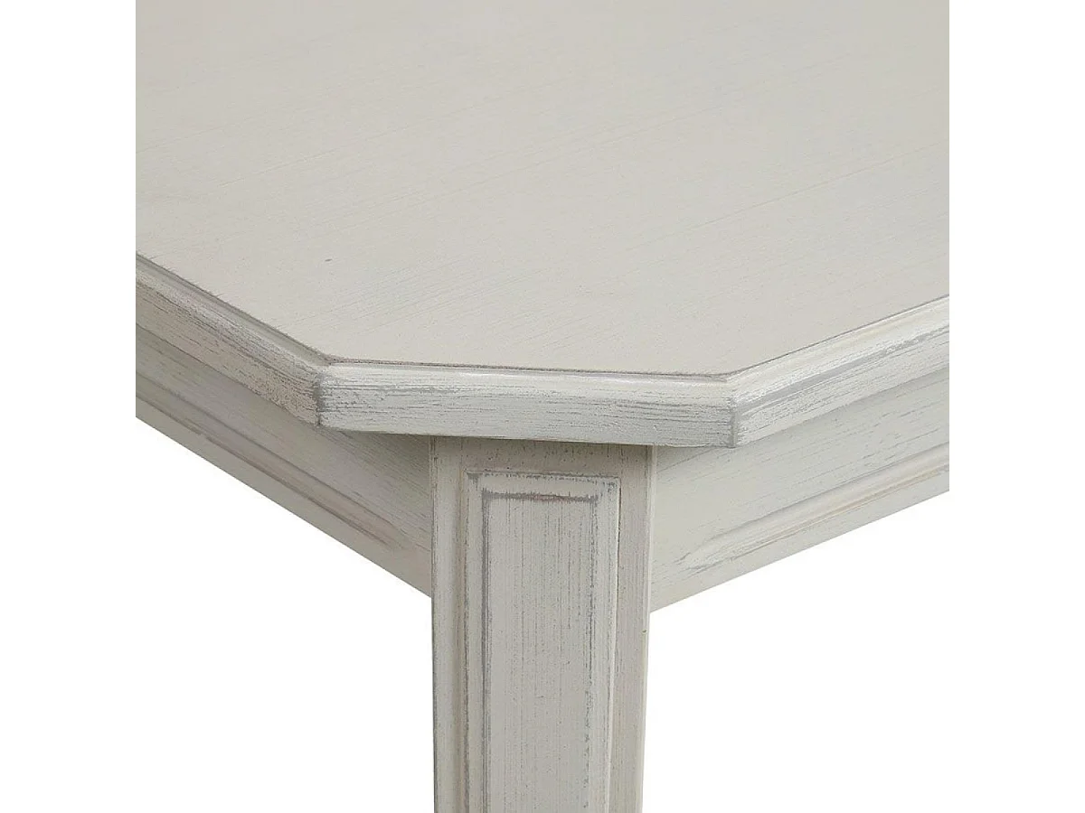 Table rectangulaire Bois Blanc - Bruges Interior's