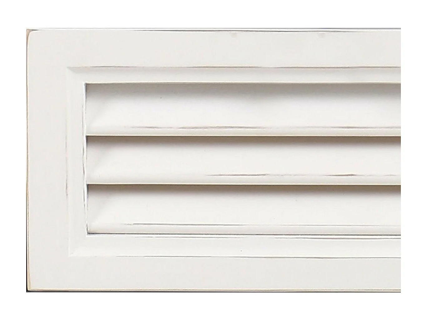 Buffet bas 4 portes 4 tiroirs Bois Blanc - Vénitiennes Interior's