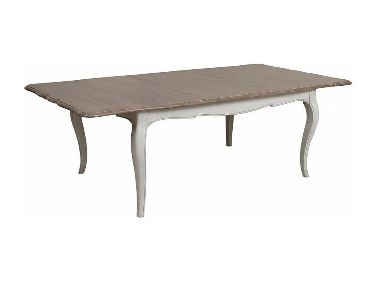 Table rectangulaire extensible Bois Blanc - Château Interior's
