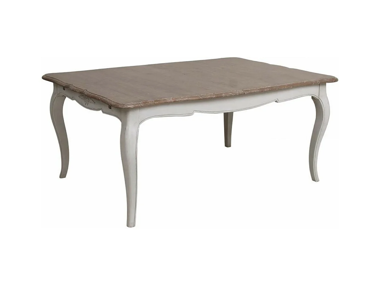 Table rectangulaire extensible 12/14 personnes Bois Blanc - Château Interior's