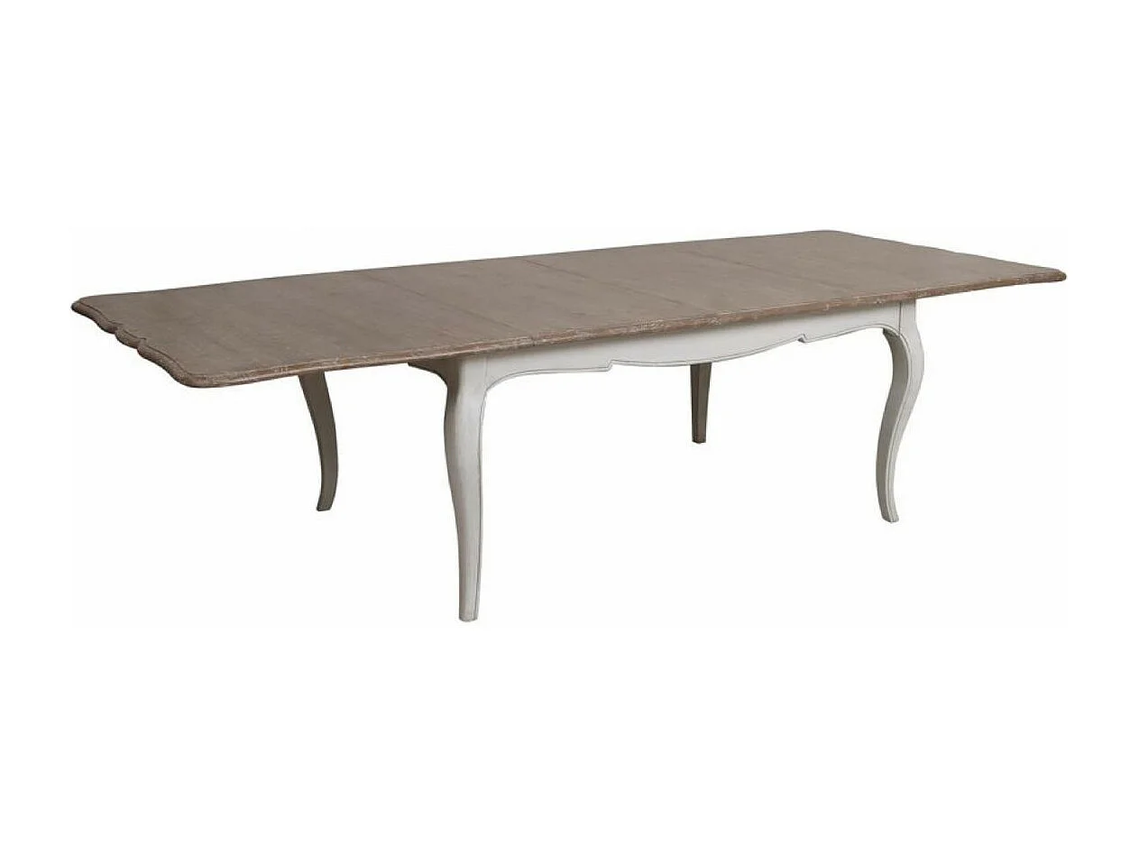 Table rectangulaire extensible Bois Blanc - Château Interior's