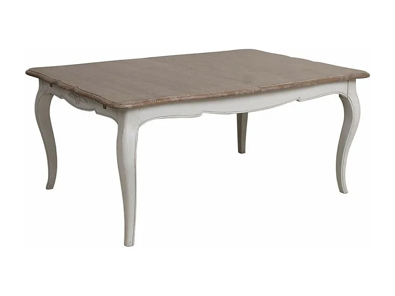Table rectangulaire extensible Bois Blanc - Château Interior's