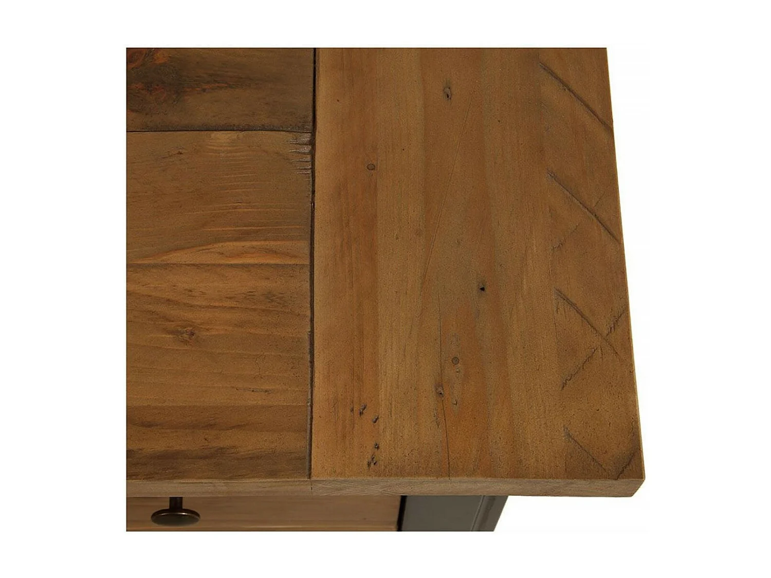 Commode 5 tiroirs Bois Bleu - Rivages Interior's