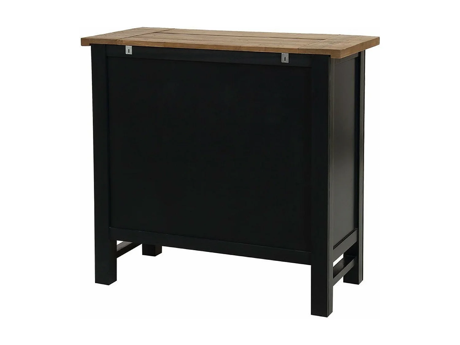 Commode 5 tiroirs MDF Noir - Rivages Interior's