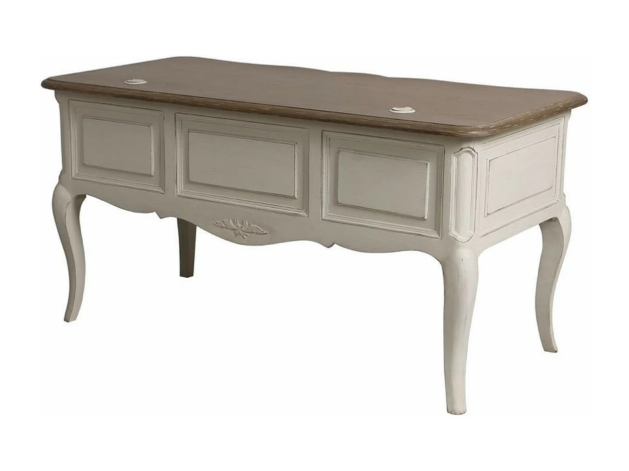 Bureau 4 tiroirs Bois Blanc - Château Interior's