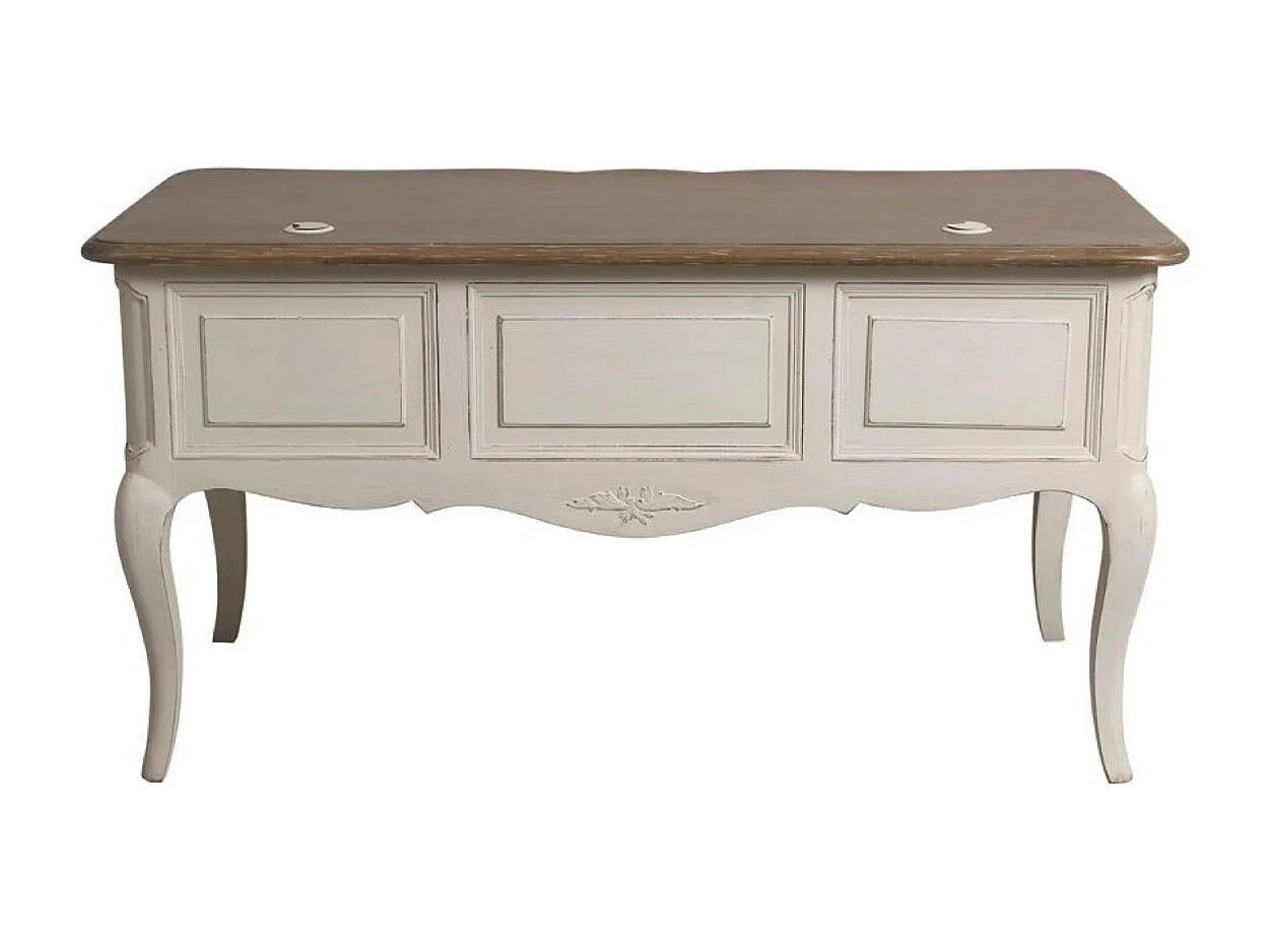 Bureau 4 tiroirs Bois Blanc - Château Interior's