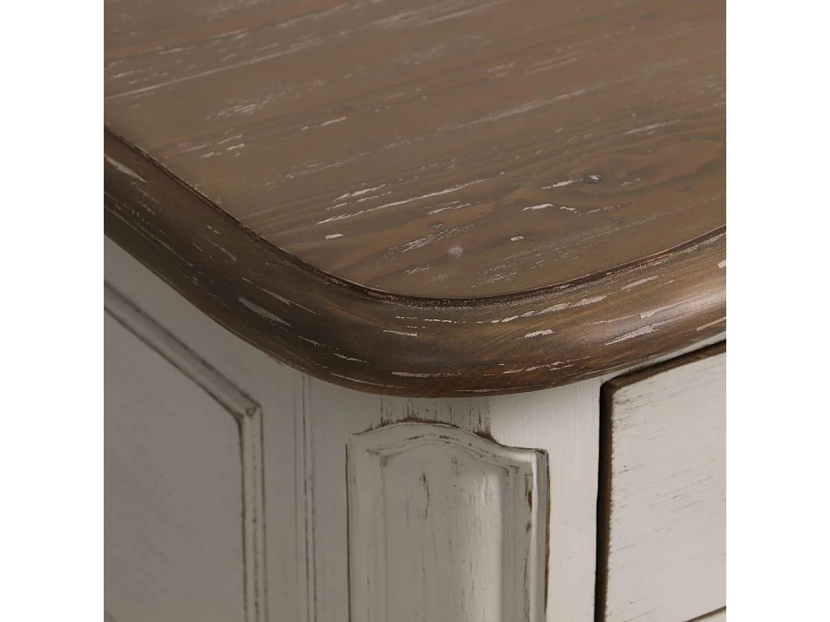 Bureau 4 tiroirs Bois Blanc - Château Interior's