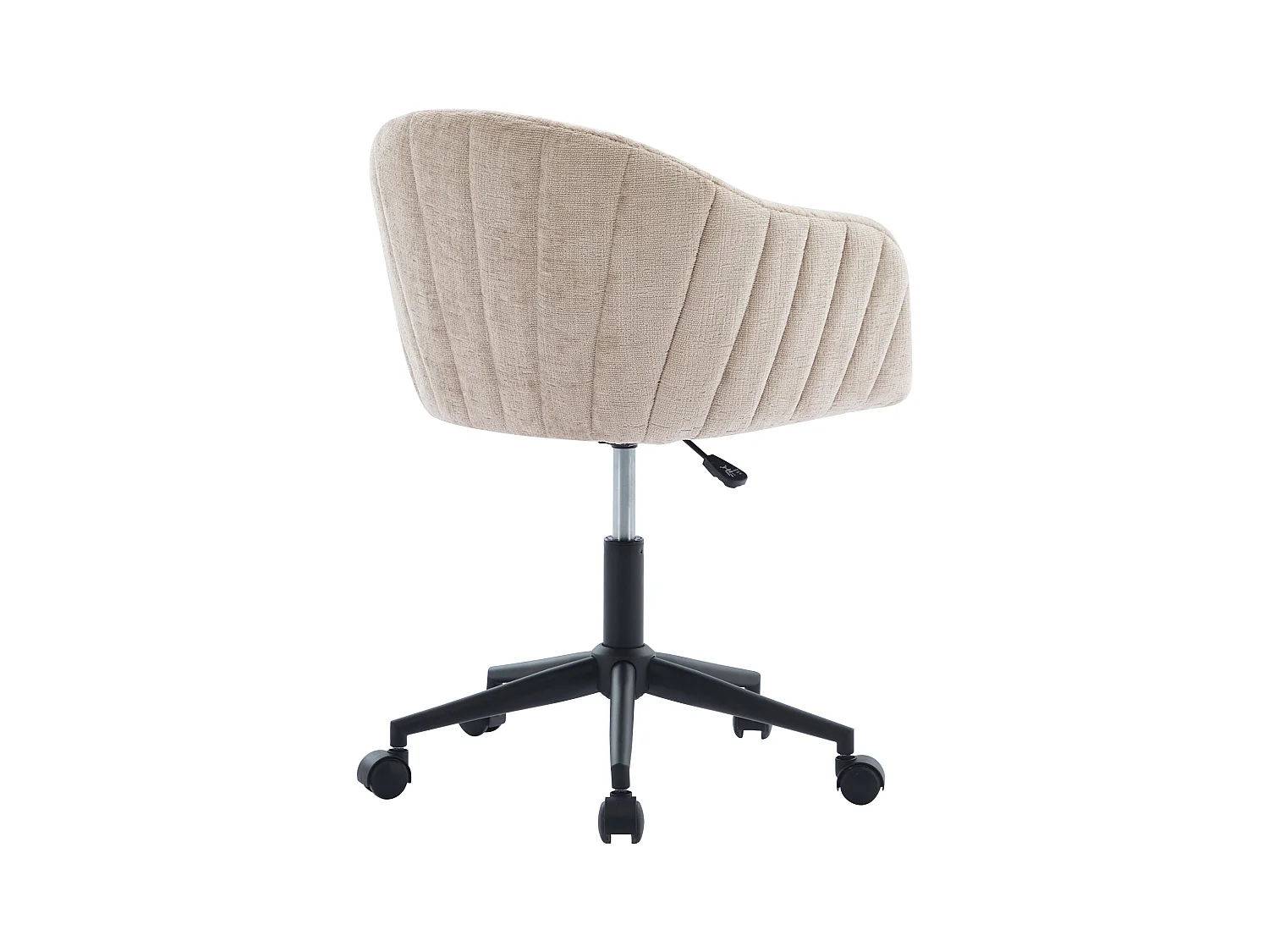 Krzesło biurowe - Tkanina - Beżowy - Regulowana wysokość - TOSILI