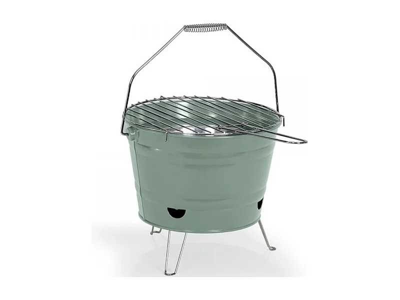 Livoo Barbecue à charbon 27cm vert - DOC327V