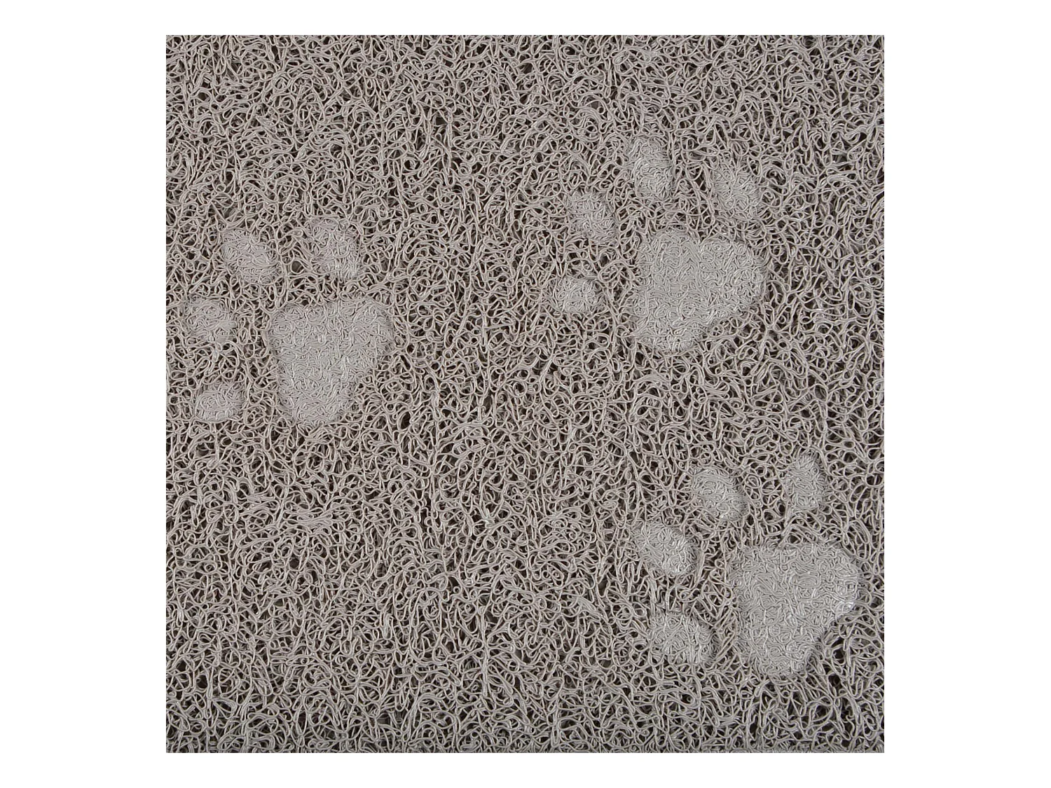 Tapis antiderapant litiere ou repas 30 x 40 cm taupe