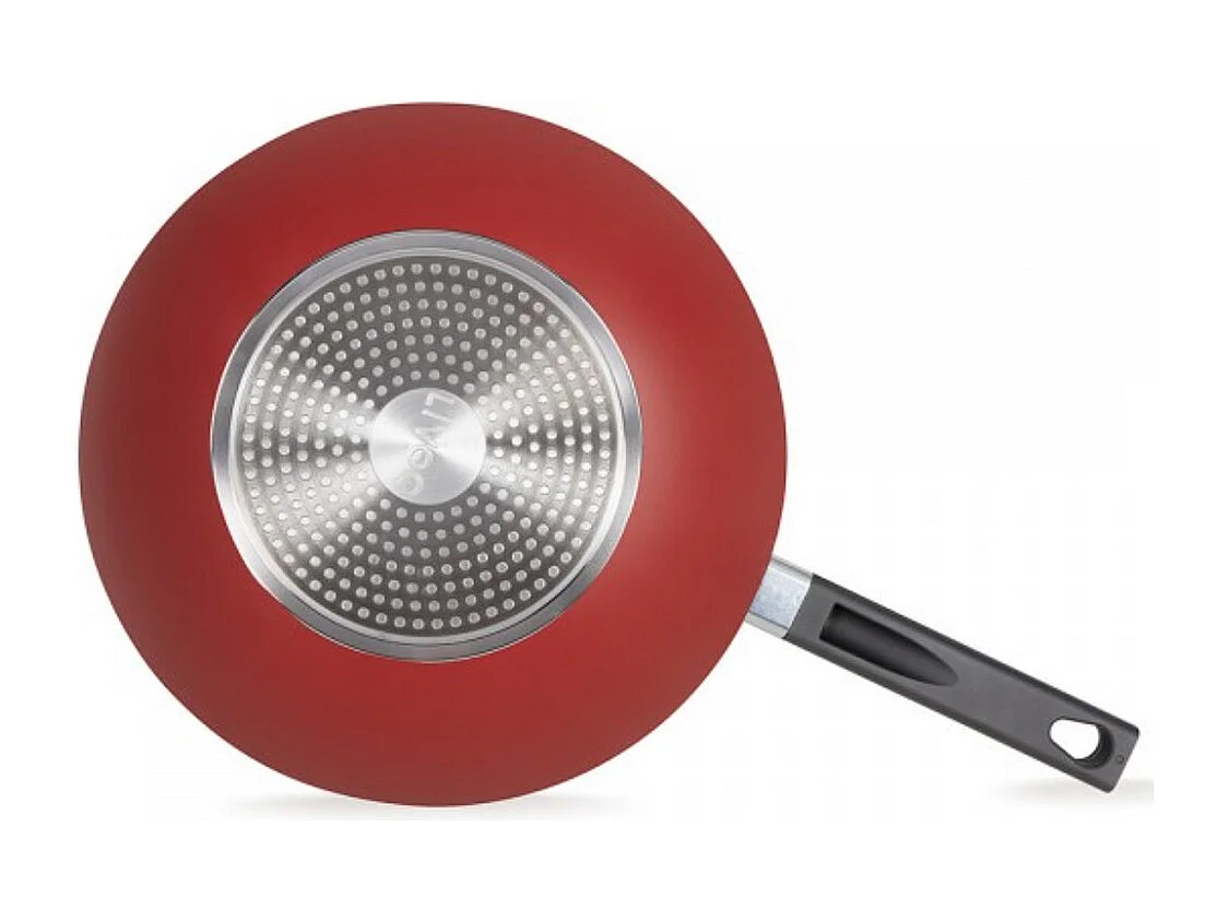 Livoo Poêle wok aluminium 32cm rouge - MEP156R