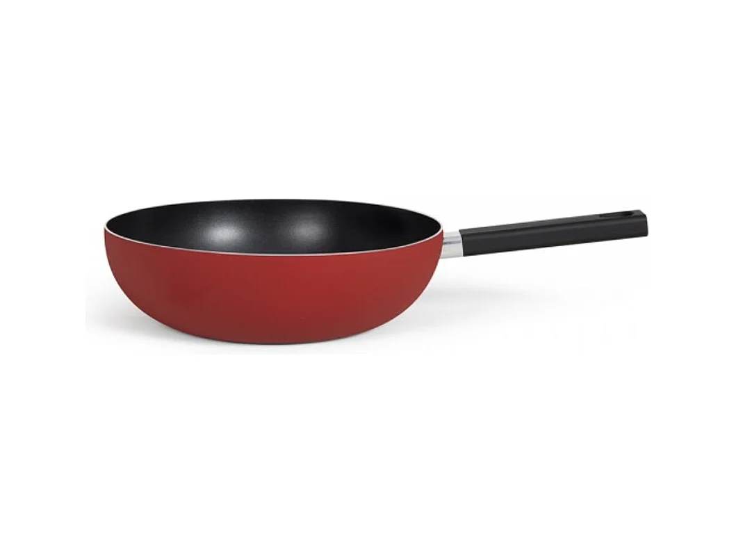 Livoo Poêle wok aluminium 32cm rouge - MEP156R
