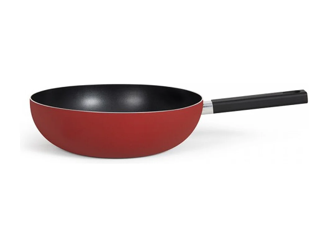 Livoo Poêle wok aluminium 32cm rouge - MEP156R