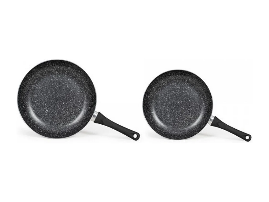 Livoo Lot de 2 poêles antiadhésif 24/28cm vert - MEN124VE