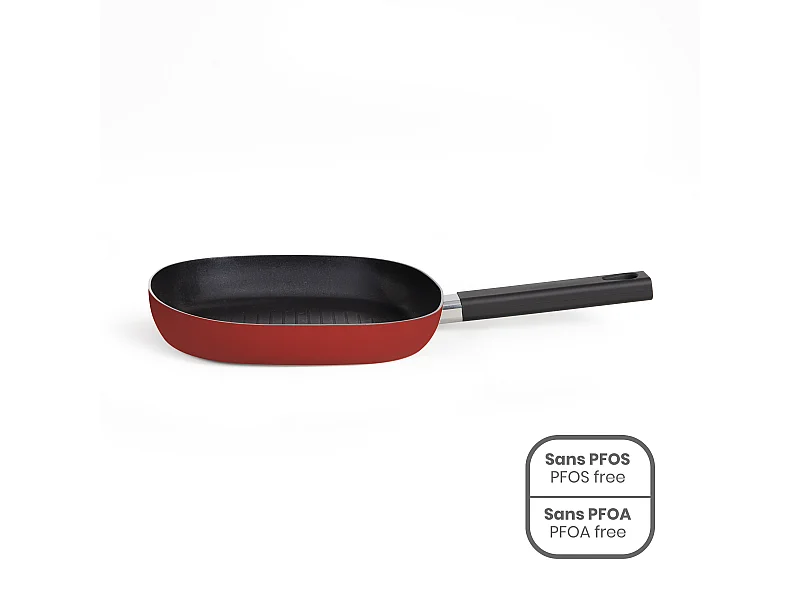 Livoo Poêle grill 24x24cm aluminium - MEP152