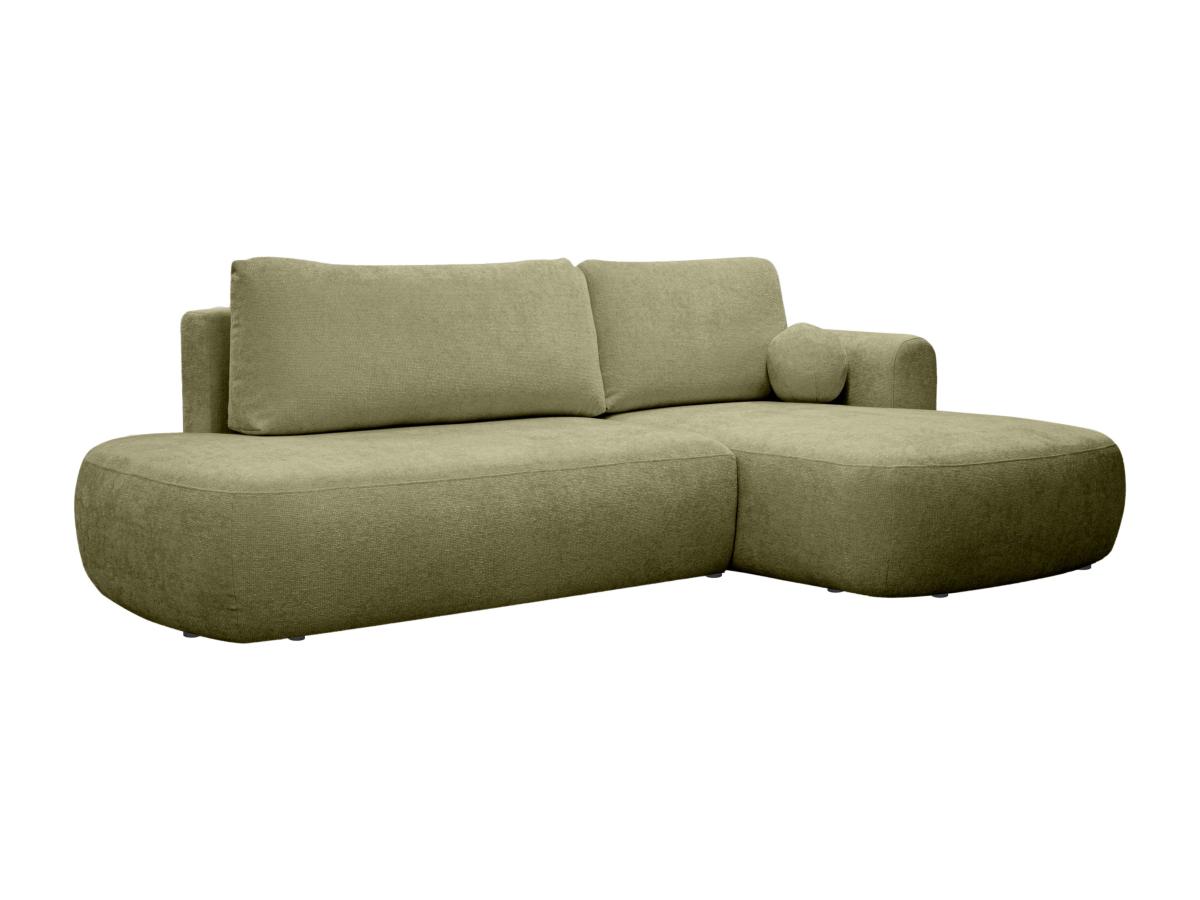 Ecksofa mit Schlaffunktion - Ecke rechts - Strukturstoff - Khaki - BROCARO günstig online kaufen