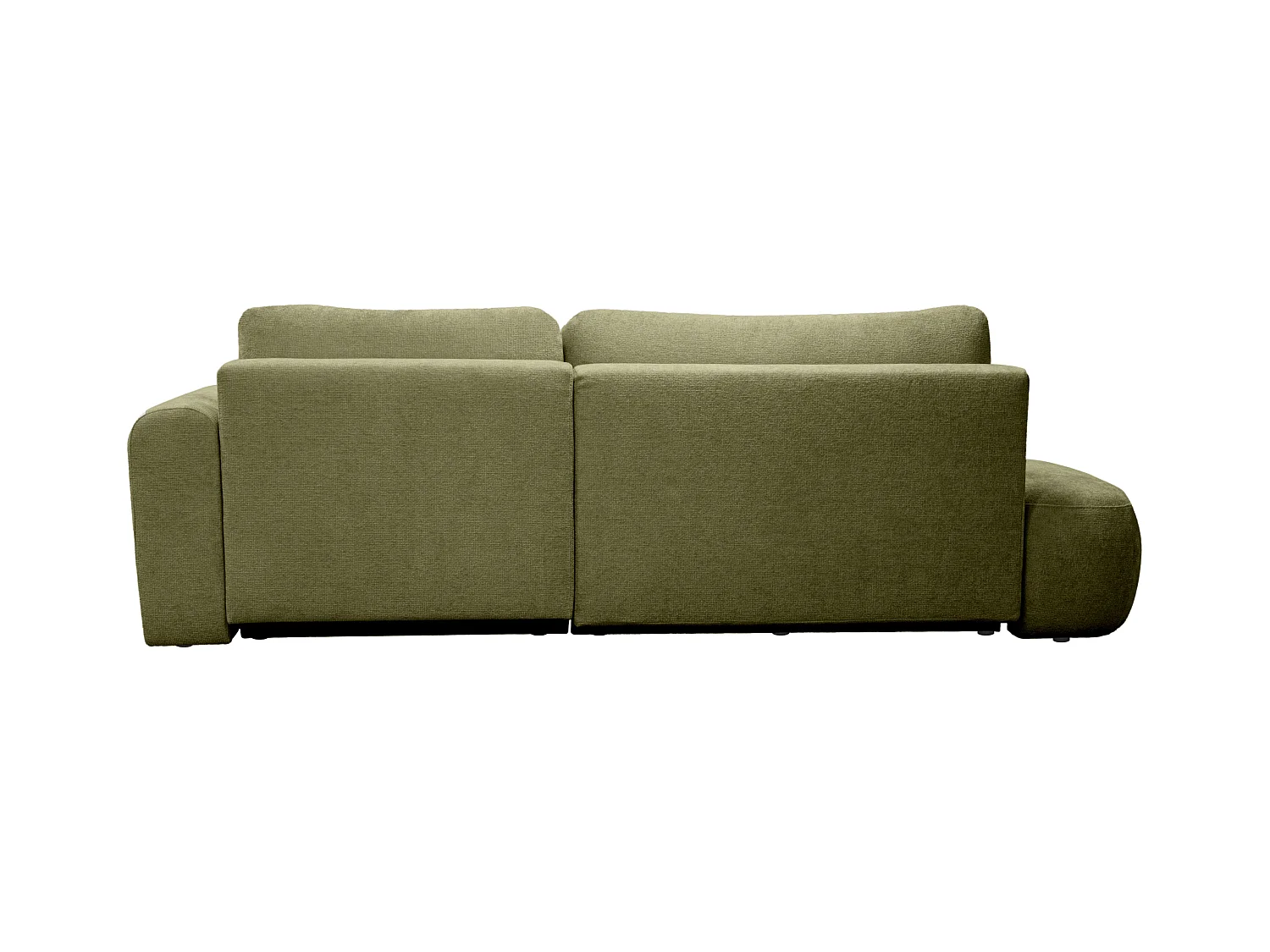 Divano letto angolo a destra in Tessuto ciniglia Verde kaki - BROCARO della Maison Céphy