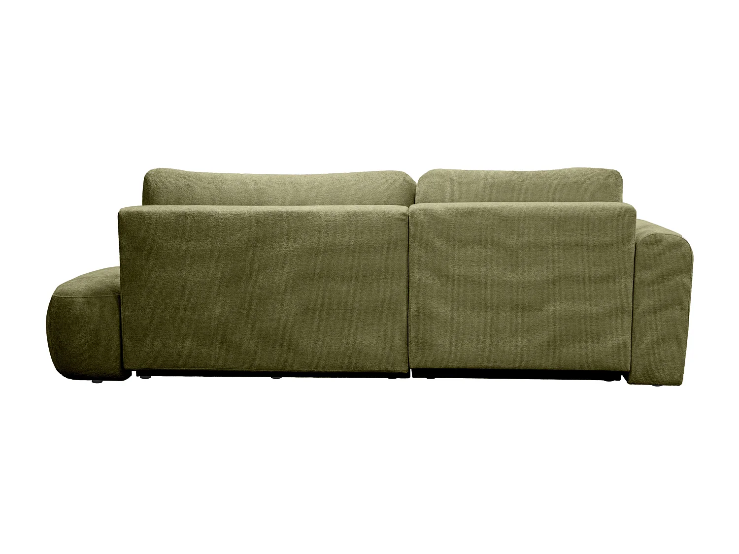 Hörnbäddsoffa vänsterställd khaki chenilletyg BROCARO från Maison Céphy