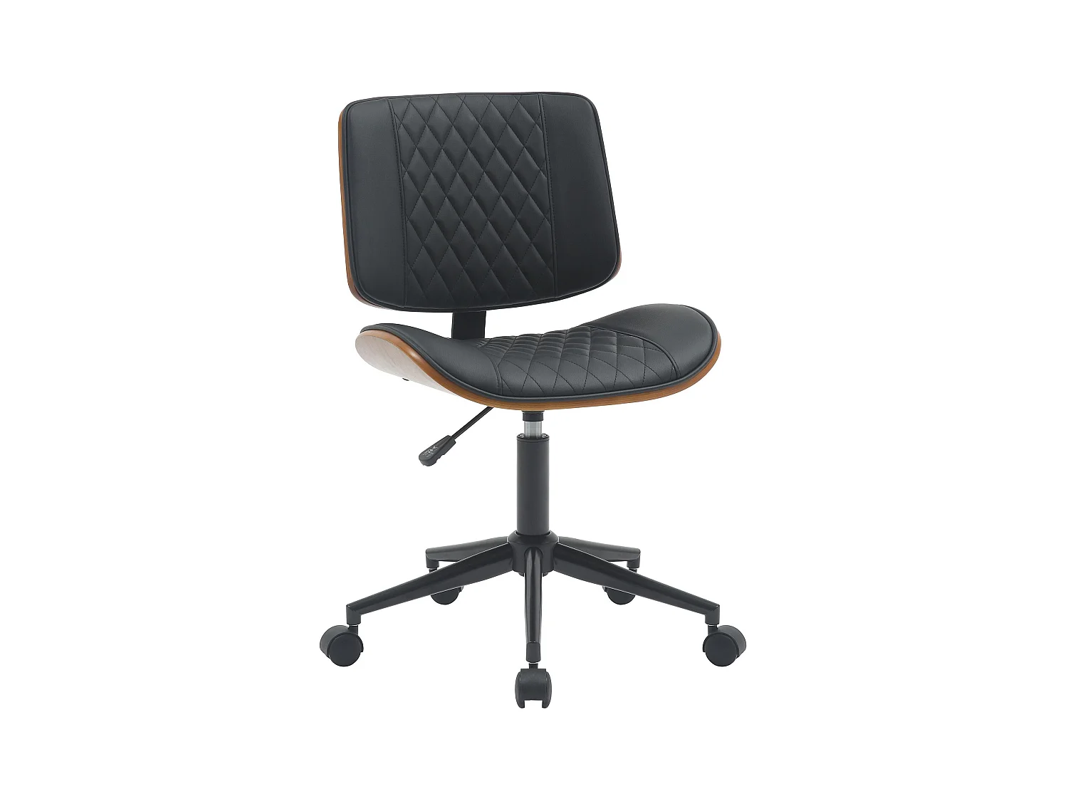 Chaise de bureau - Bois - Noyer / Noir - Plover