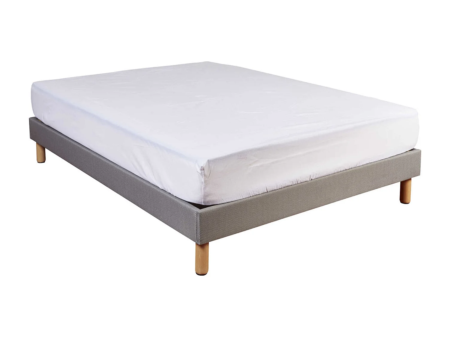 Protège matelas molleton 100% coton - bonnet 30 cm 120x200