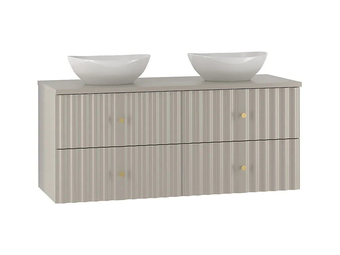 Meuble double vasque 120cm Izae Cachemire