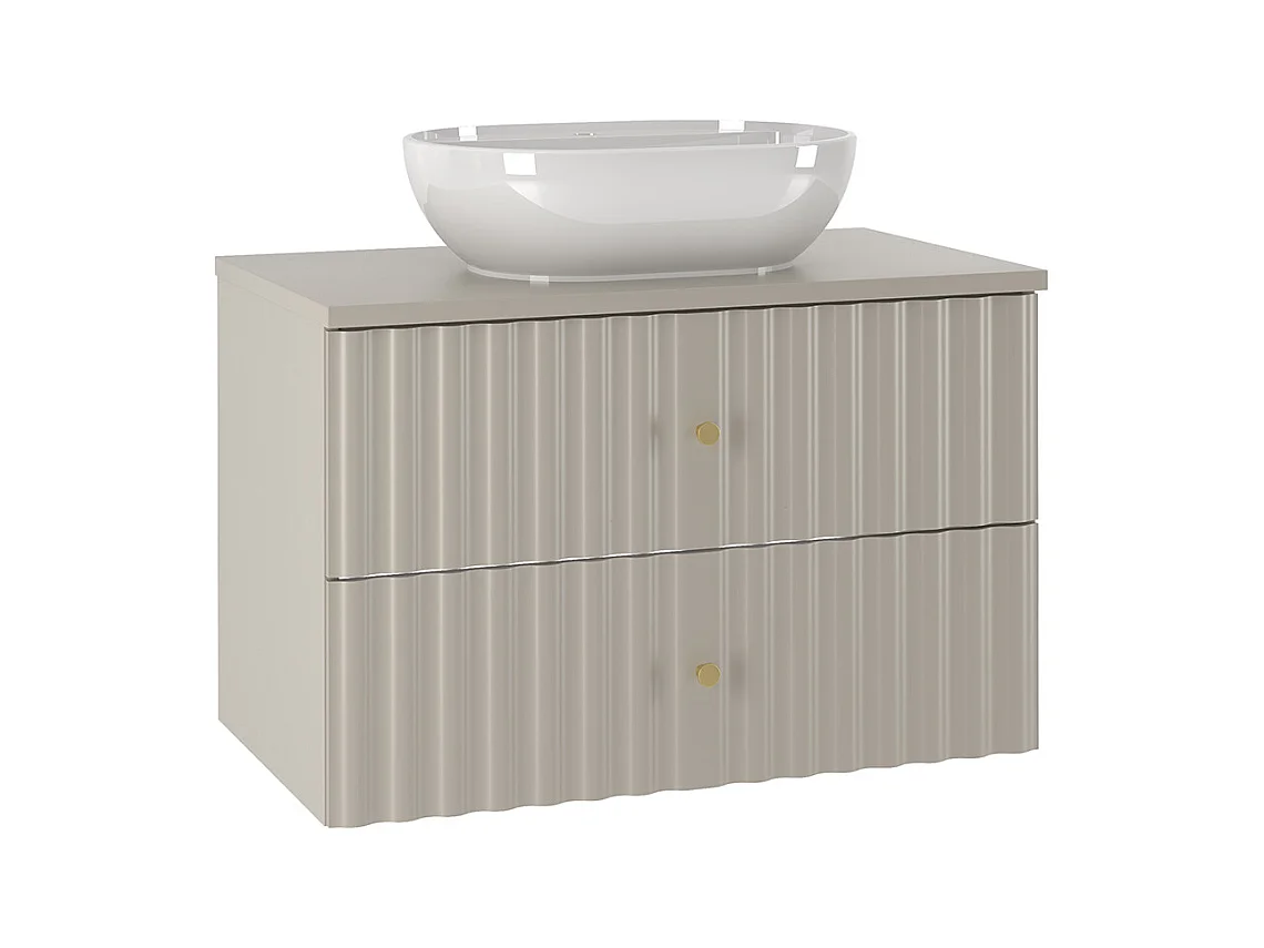 Mobile bagno con lavabo Izae cachemire 80cm