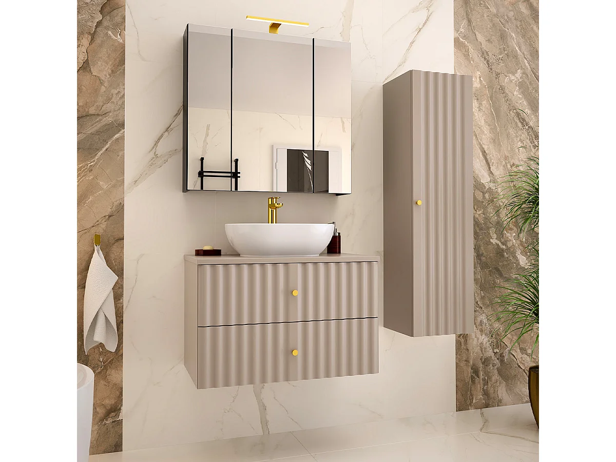 Mueble lavabo individual 80cm Izae Cachemira