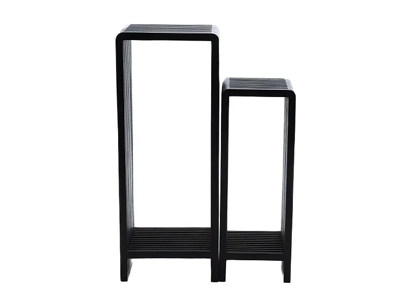 Sellettes en teck recyclé (set de 2) - MILAN