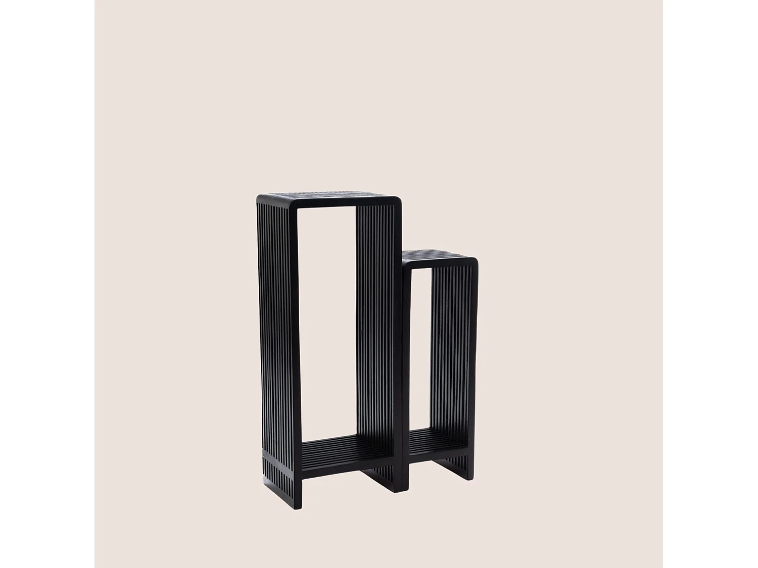 Sellettes en teck recyclé (set de 2) - MILAN