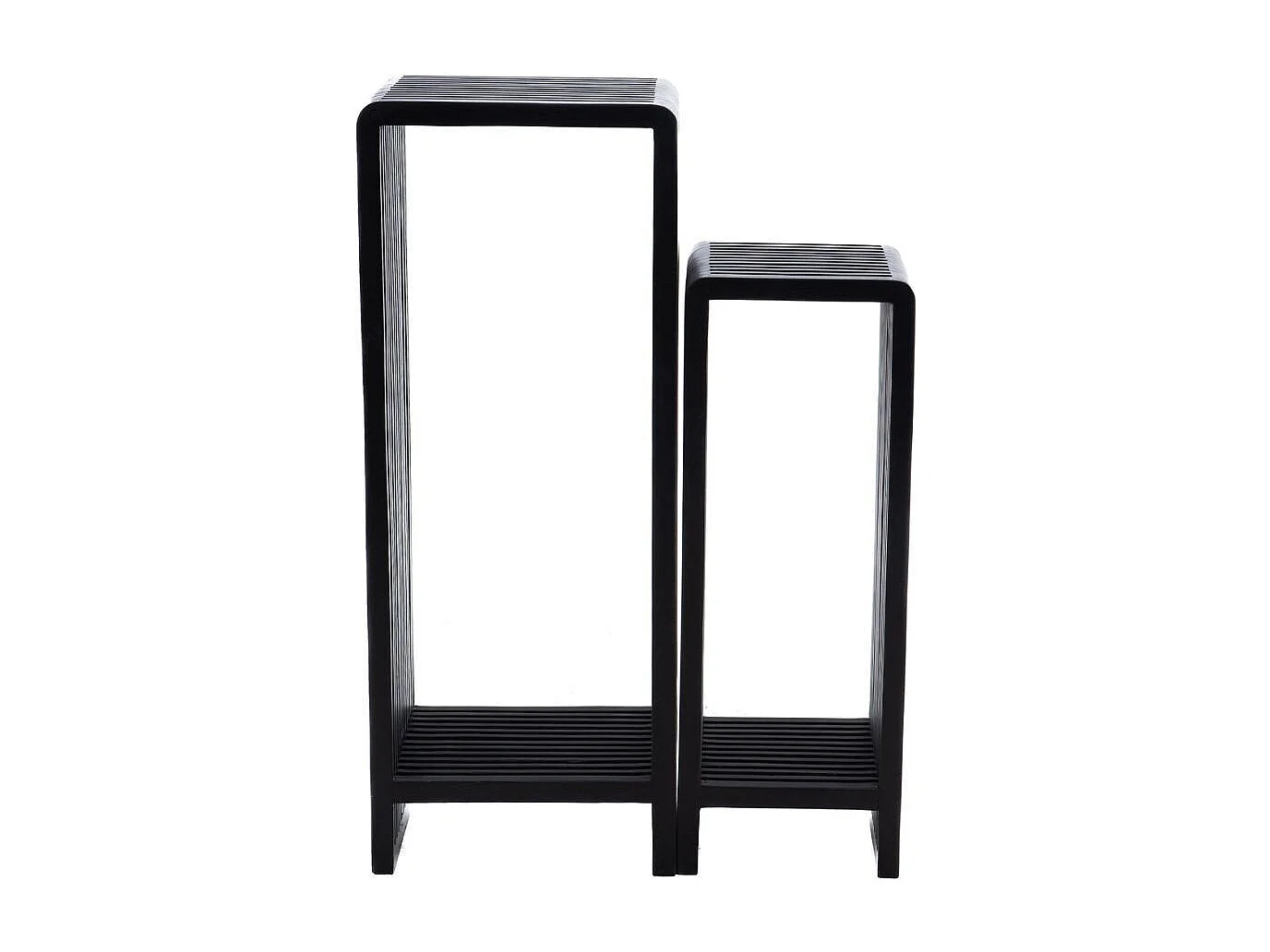 Sellettes en teck recyclé (set de 2) - MILAN