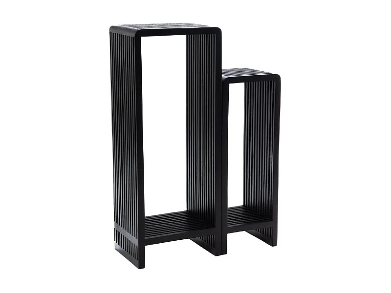 Sellettes en teck recyclé (set de 2) - MILAN