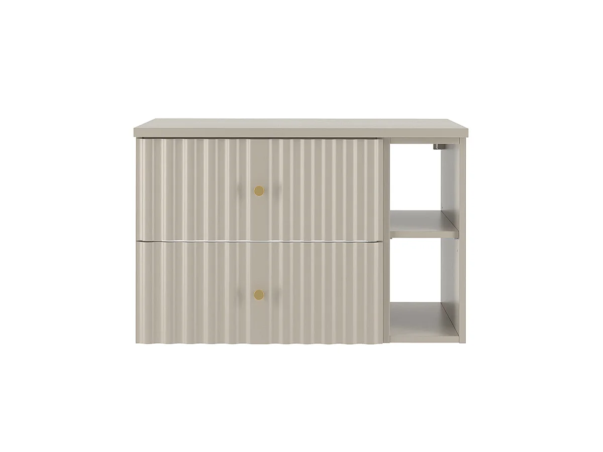 Mobile sottolavabo 80cm 2 nicchie mobile vanity Izae Cachemire