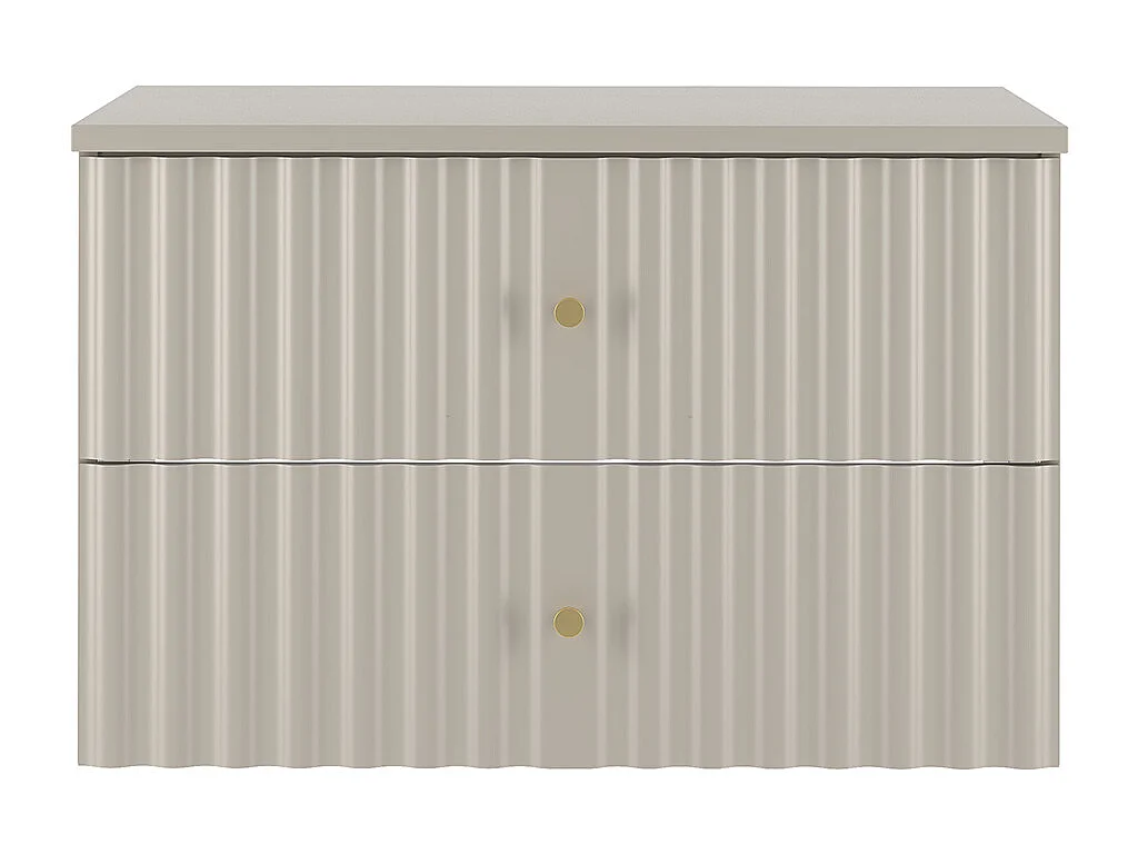 Meuble sous-vasque 80cm plan de toilette Izae Cachemire