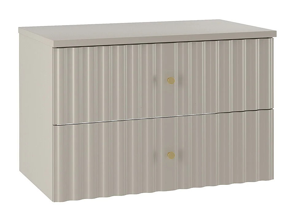 Meuble sous-vasque 80cm plan de toilette Izae Cachemire