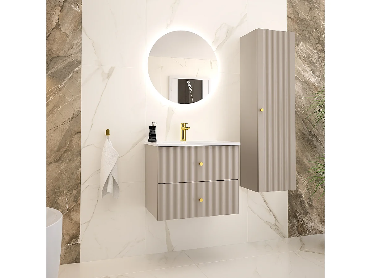 Meuble sous-vasque 60cm Izae Cachemire