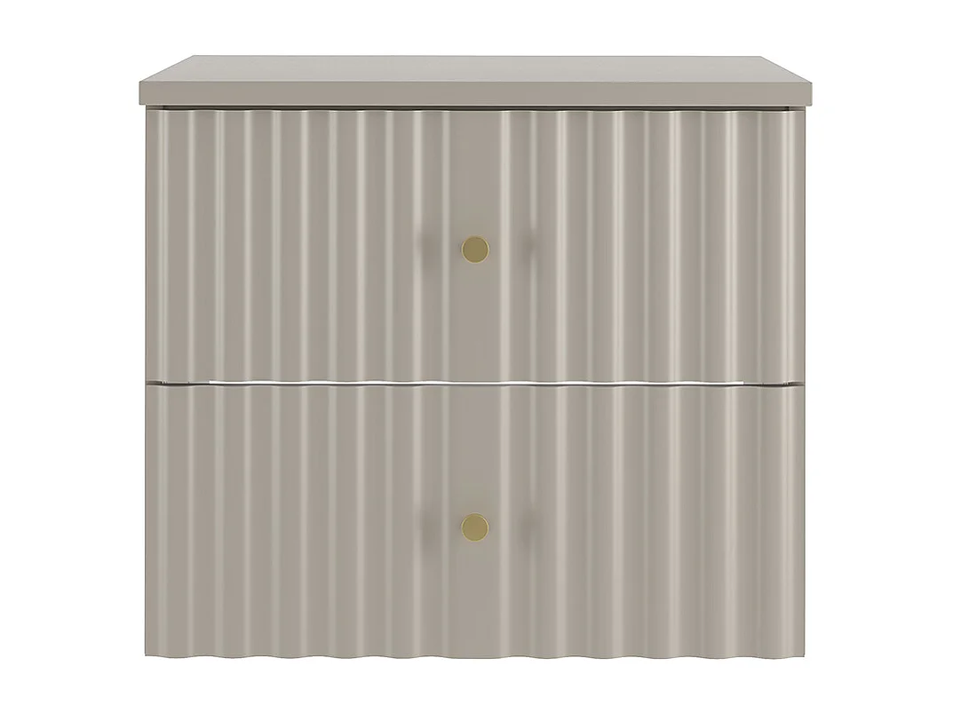 Meuble sous-vasque 60cm plan de toilette Izae Cachemire