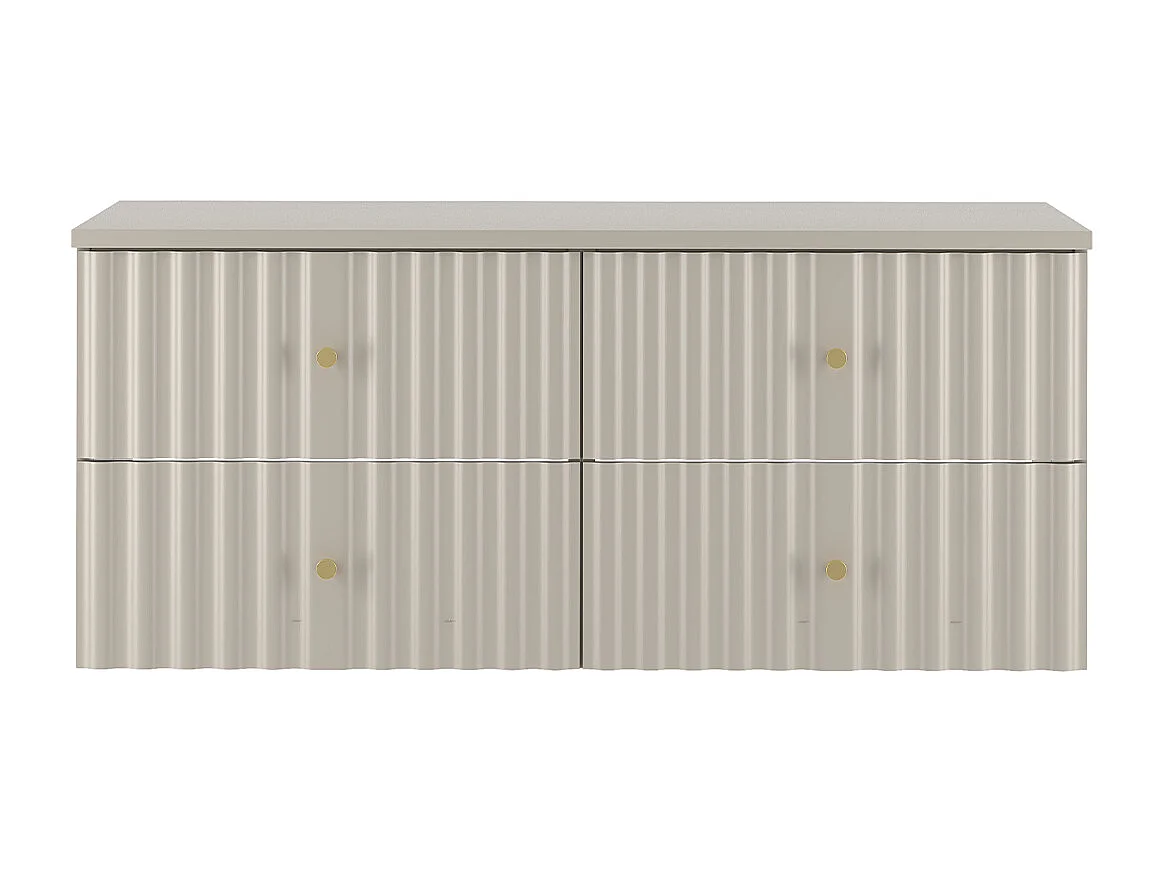 Meuble sous-vasque 120cm plan de toilette Izae Cachemire