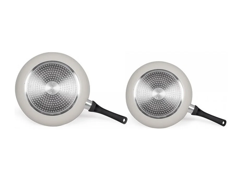 Livoo Lot de 2 poêles antiadhésif 24/28cm gris - MEN124GR