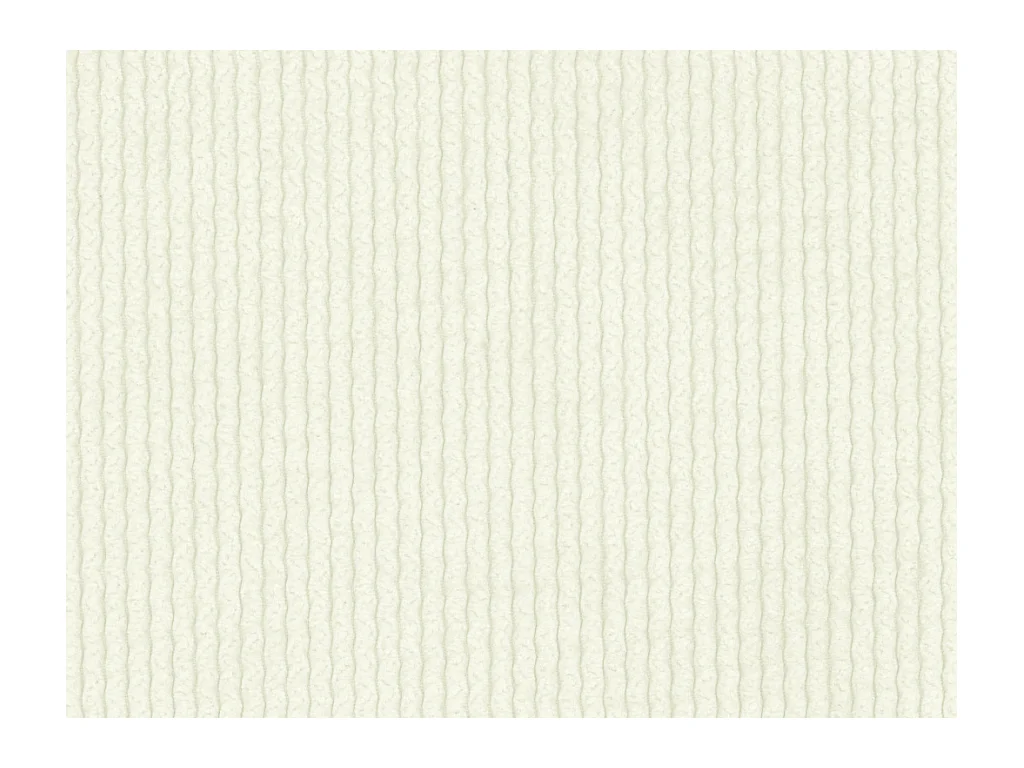 Canapé 4 places convertible en velours côtelé fines côtes blanc cassé POGNI de Maison Céphy