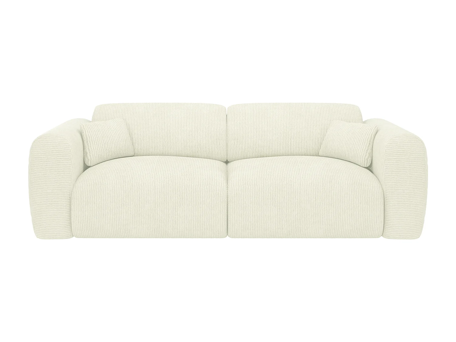 4-seters sovesofa i ripsstoff offwhite POGNI Maison Céphy