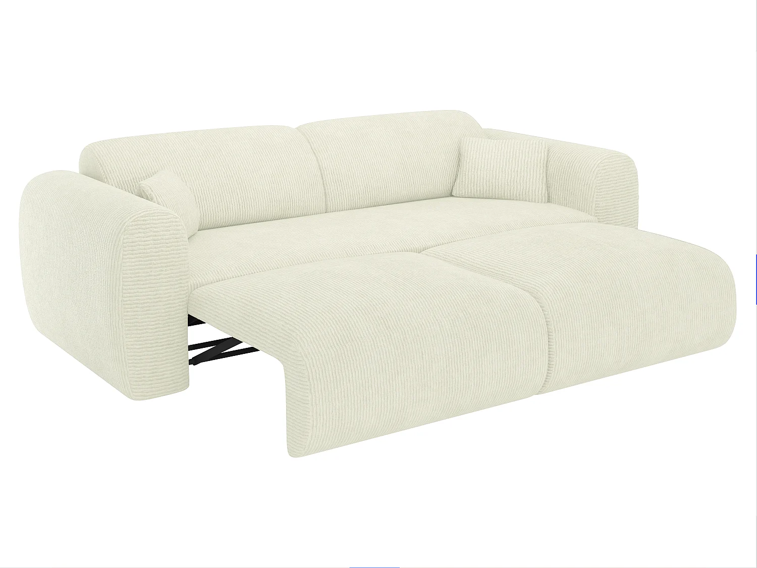 4-seters sovesofa i ripsstoff offwhite POGNI Maison Céphy