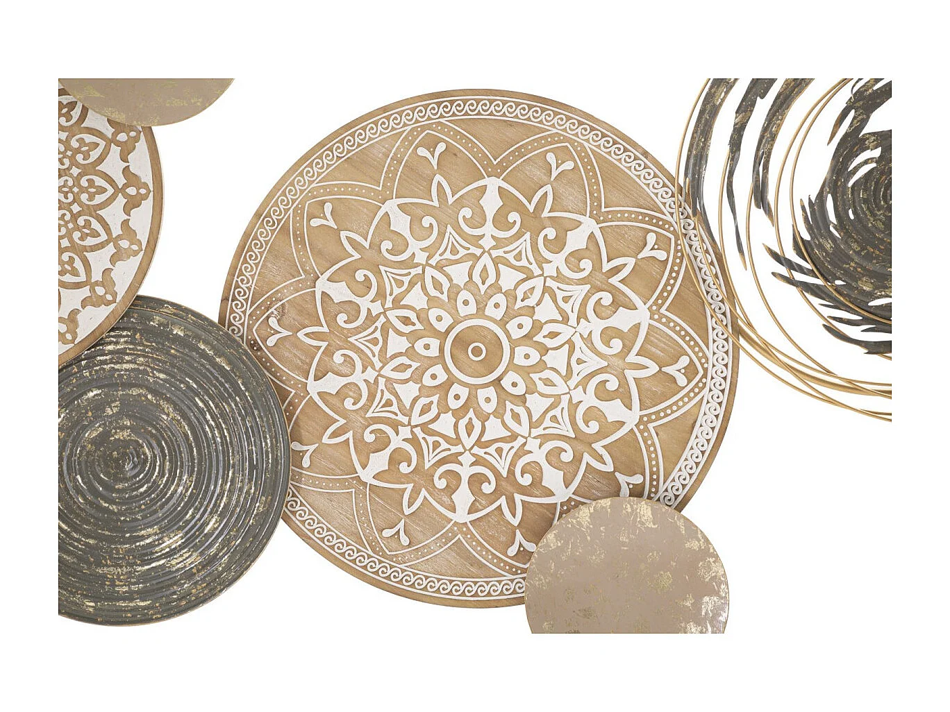 Décoration Murale en Métal "Boho" 167cm Multicolore