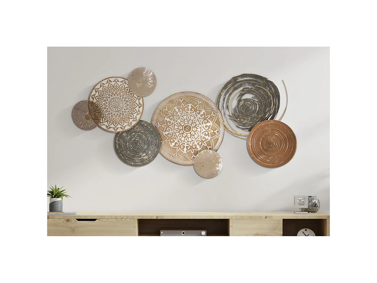Décoration Murale en Métal "Boho" 167cm Multicolore