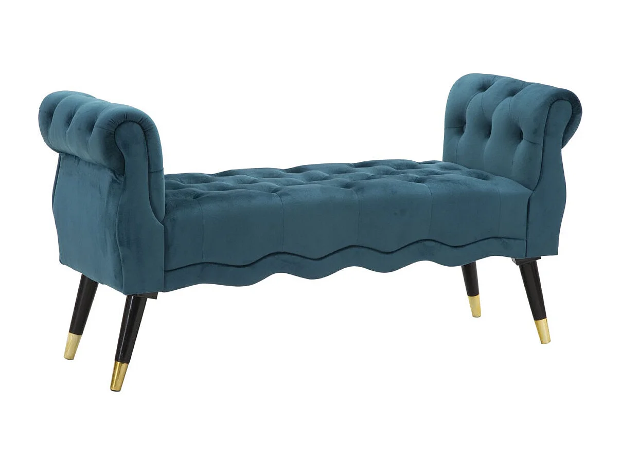 Bout de lit en tissu matelassé Paris 120 x 40 x 60 cm