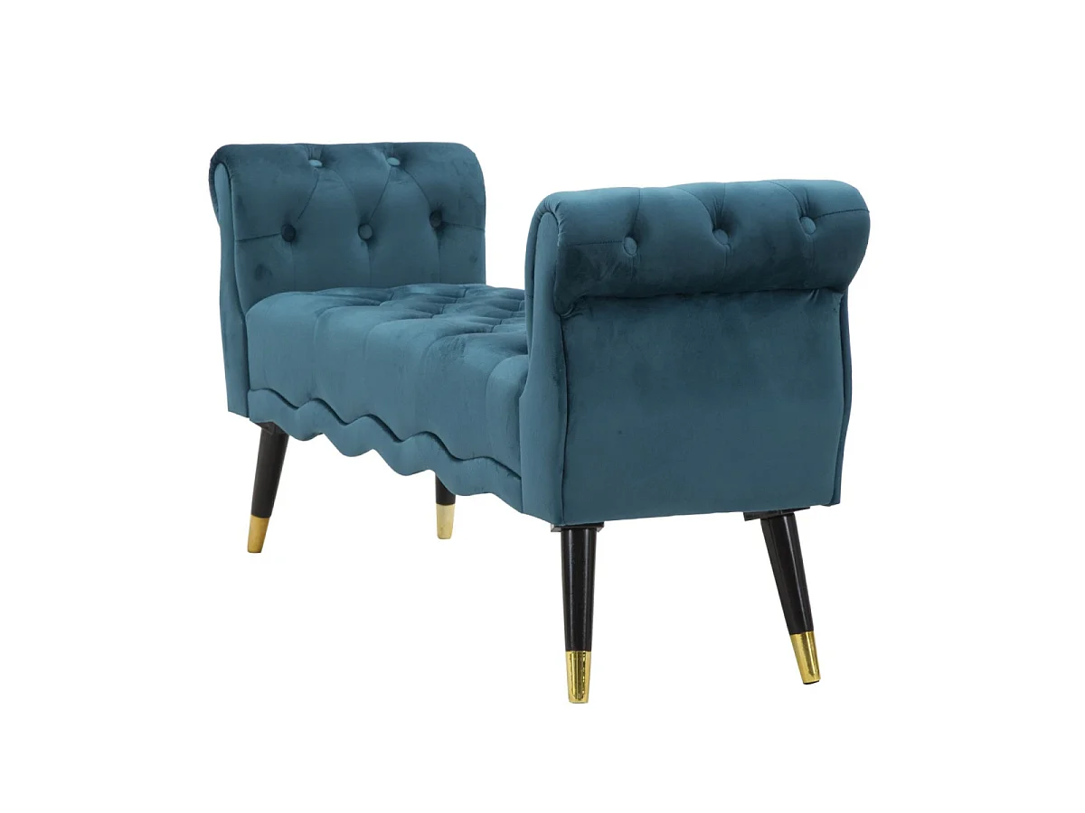 Paris bænk ottan/guld cm 120x40x60