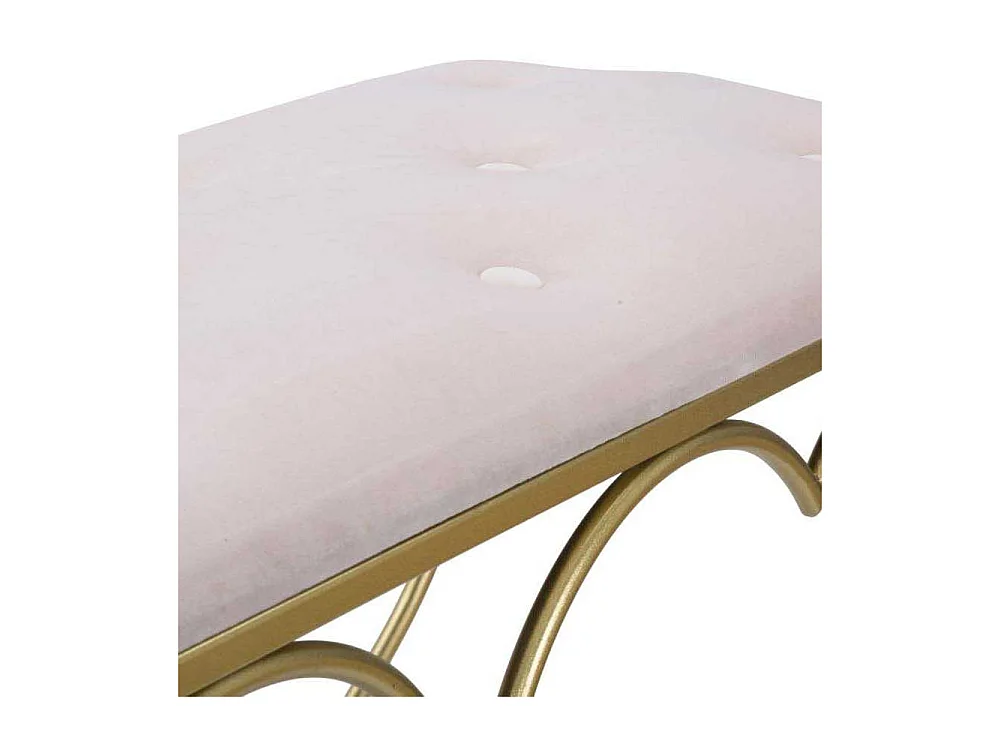 Banc Design "Heart" 105cm Rose & Or