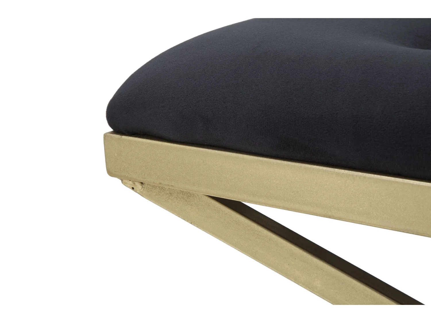 Banc Design "Pyramid" 100cm Noir & Or