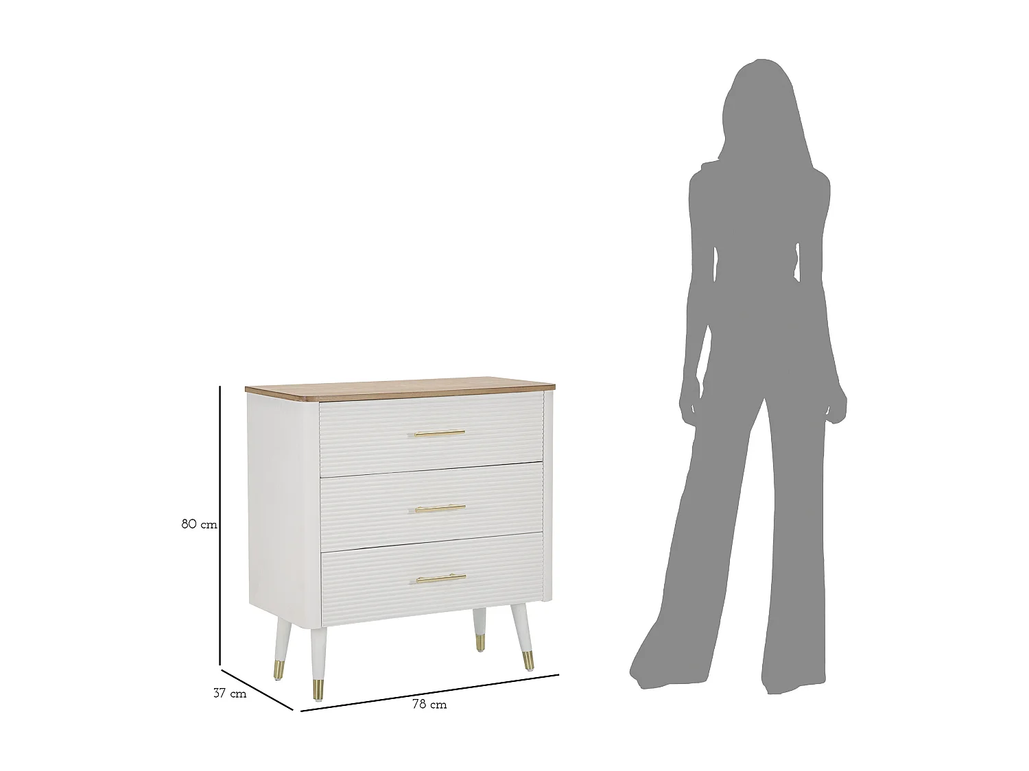 MATERA KOMMODE CM 78X37X80