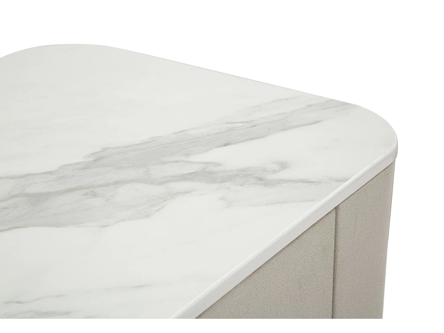 Table de Chevet 2 Tiroirs "Beauty" 60cm Crème